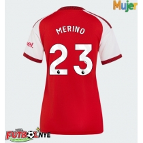 Camiseta Arsenal Mikel Merino #23 Primera Equipación para mujer 2026-27 manga corta